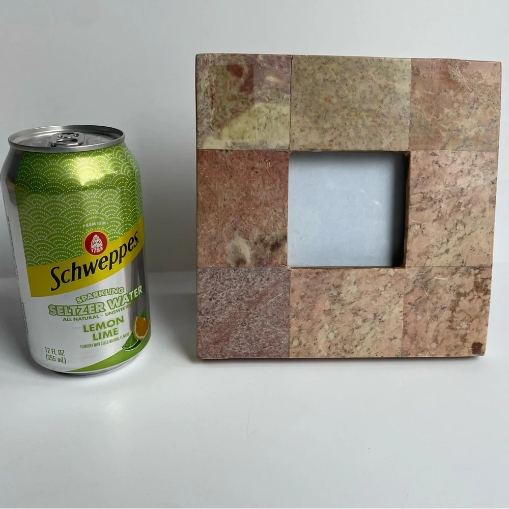 Granite Frame 2.5” X 2.5” Picture Slate Tiles Travertine Rustic Beige Pink Tan